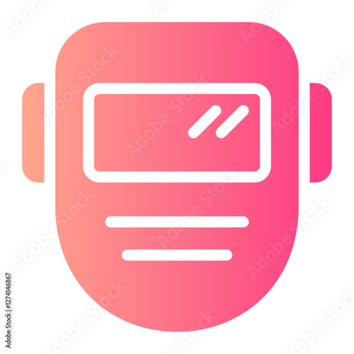 welding mask gradient icon