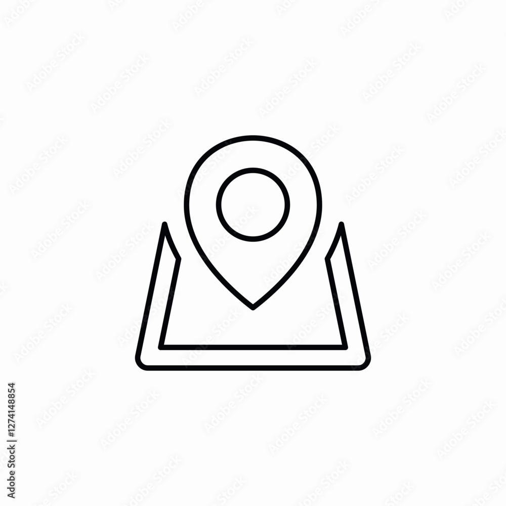 location blovk icon sign vector location blovk icon sign vector