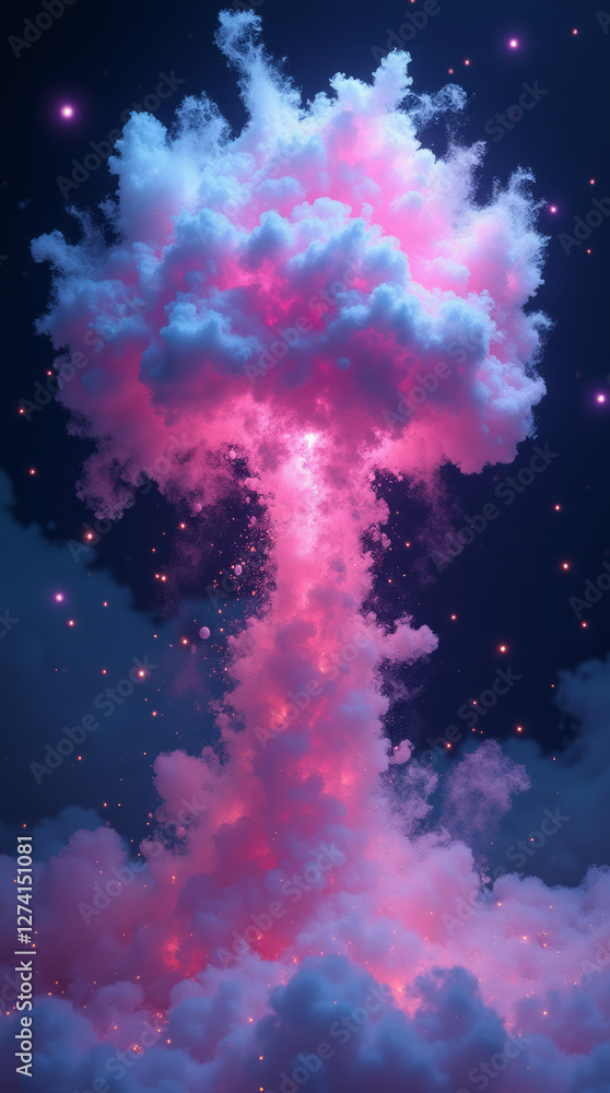 Surreal Cosmic Explosion of the Elephant’s Toothpaste Reaction Surreal Cosmic Explosion of the Elephant’s Toothpaste Reaction