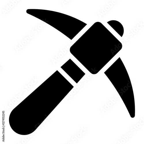 pickaxe glyph icon