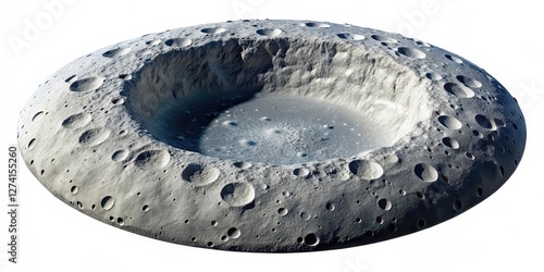 Lunar Crater, Moon Surface, Impact Crater, Celestial Body photo