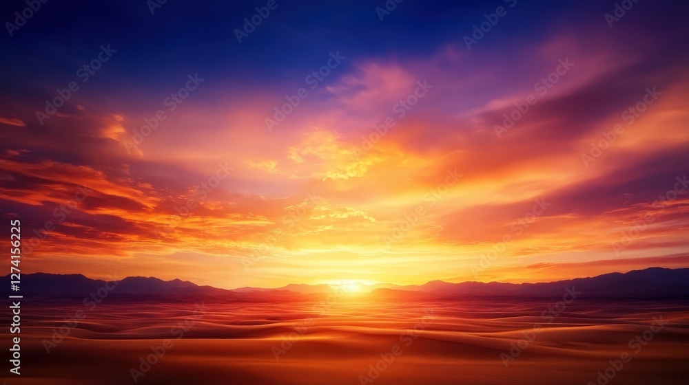 A breathtaking sunset over the ocean, showcasing vibrant hues of orange, pink, and purple in the sky A breathtaking sunset over the ocean, showcasing vibrant hues of orange, pink, and purple in the sky
