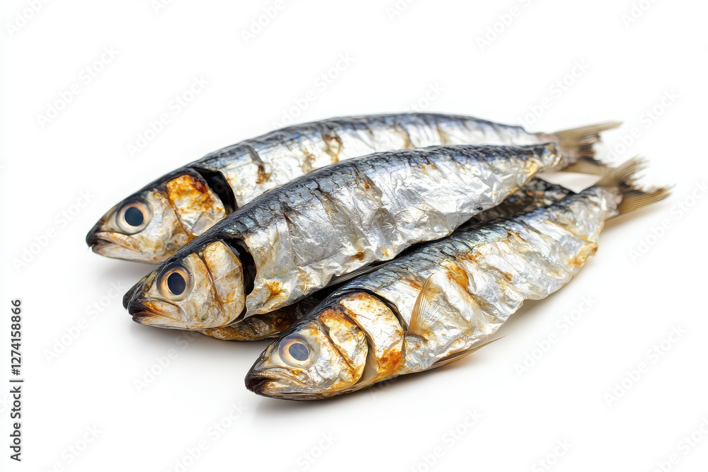 Canned sardines isolated on white background. Canned sardines isolated on white background.