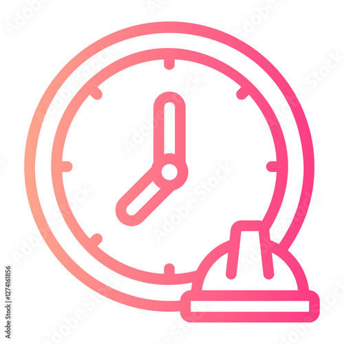 working hours gradient icon