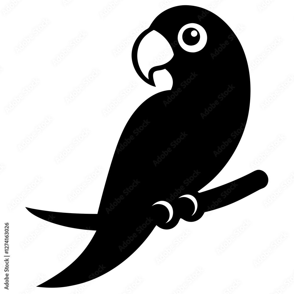 Obraz premium PARROT bird on a branch