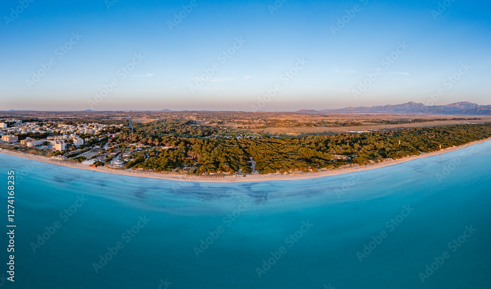 aerial view of the sea