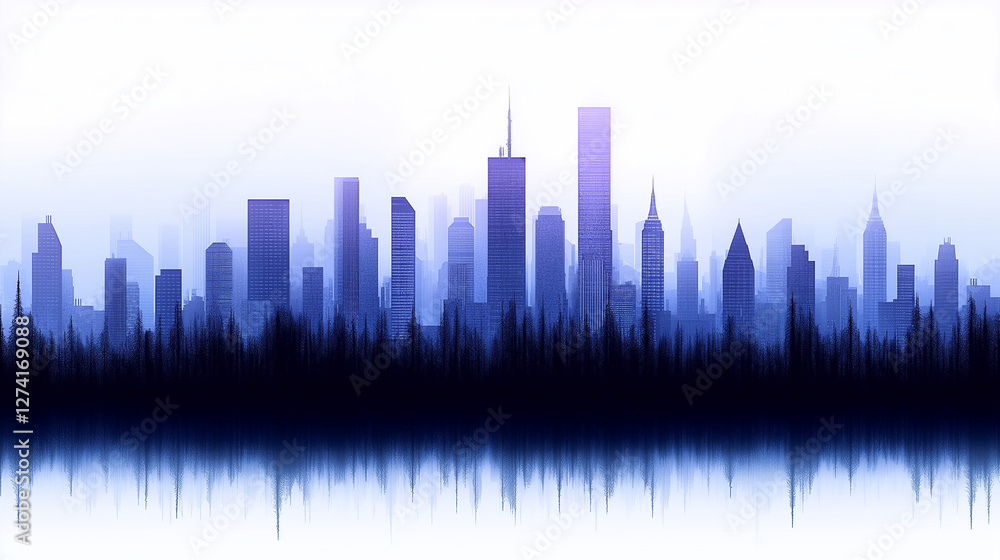 Urban Silhouette: A captivating skyline silhouette of a modern metropolis, with towering skyscrapers reaching for the sky, representing the heart of a vibrant city. Urban Silhouette: A captivating skyline silhouette of a modern metropolis, with towering skyscrapers reaching for the sky, representing the heart of a vibrant city.