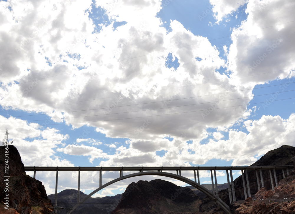 Fototapeta premium Hoover Dam on the Arizona-Nevada border