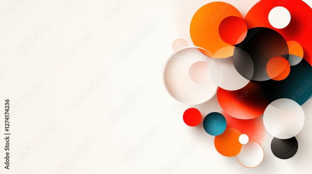 An artistic composition of colorful circles and shapes on a clean background, creating a vibrant visual that captivates with its dynamic forms and colors. An artistic composition of colorful circles and shapes on a clean background, creating a vibrant visual that captivates with its dynamic forms and colors.