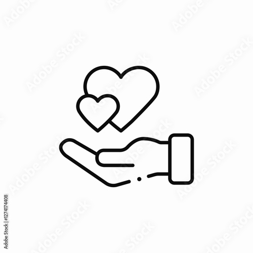love give icon sign vector