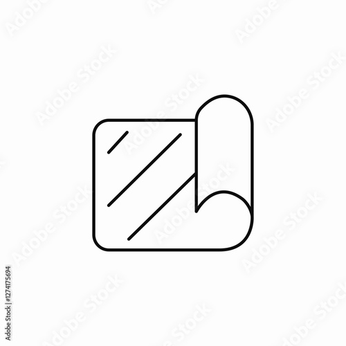 paper roll icon sign vector