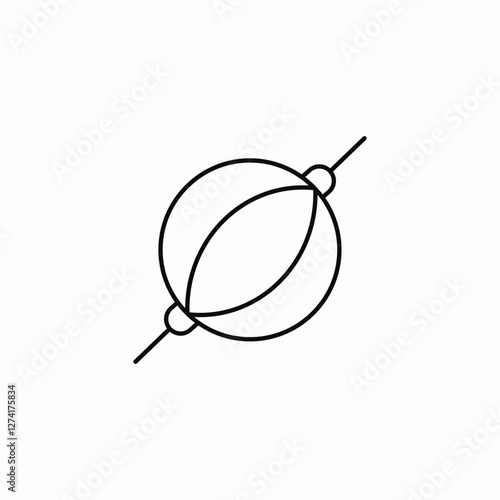 practice ball icon sign vector
