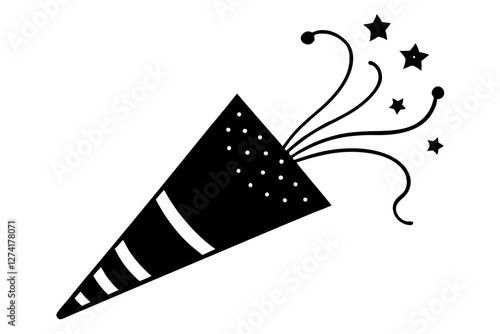 Party popper silhouette