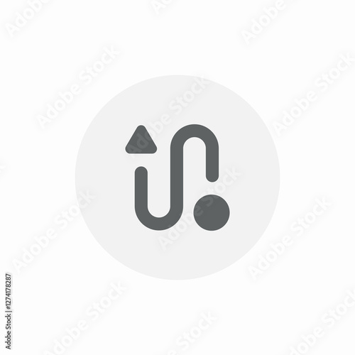 strategy path icon sign vector