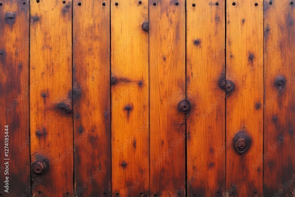 Fototapeta premium Aged Wooden Plank Wall Texture Background Image
