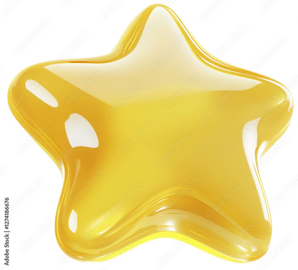 3d golden star isolated on transparent background 3d golden star isolated on transparent background