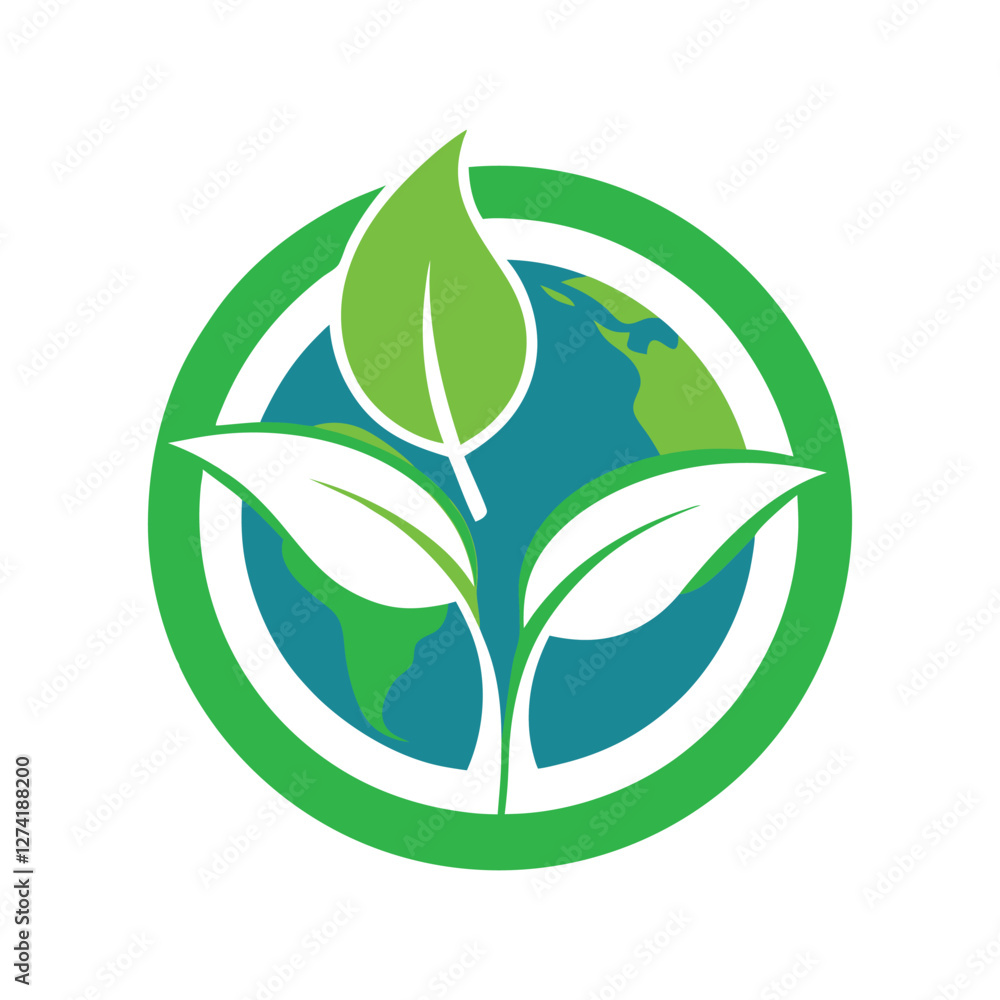Ecology Icon Logo Vector Design Ecology Icon Logo Vector Design