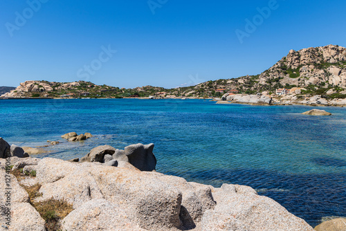 trasparenze del mare dell'isola della Maddalena, Sardegna photo