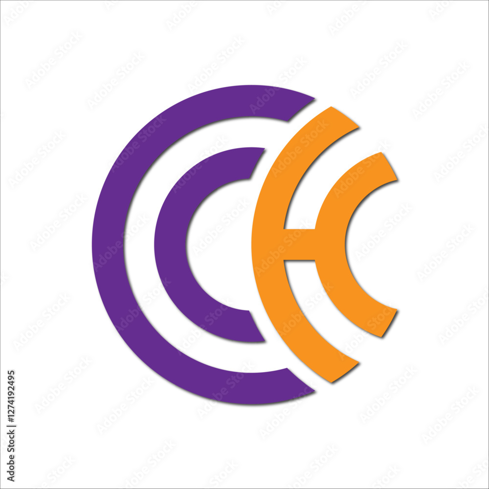 Fototapeta premium Web line modern color full logo design