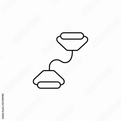 gym stretch icon sign vector