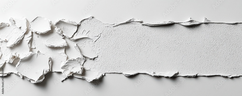 Obraz premium Aesthetic appeal of stucco texture in minimalist interiors