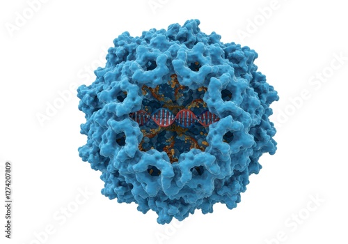 Scientific Visualization of Adeno-Associated Virus (AAV) in High-Resolution 3D