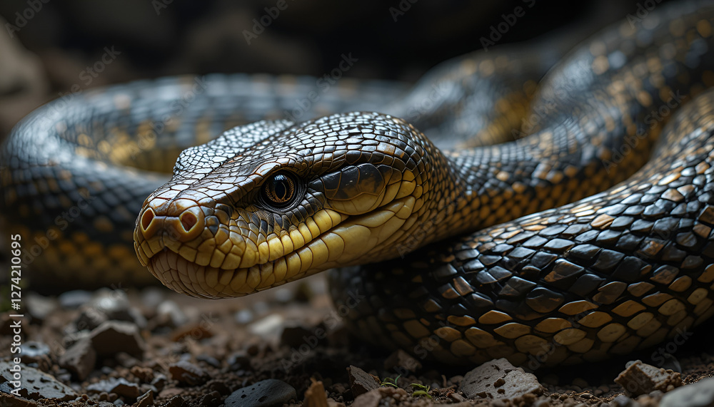 close up of a python close up of a python