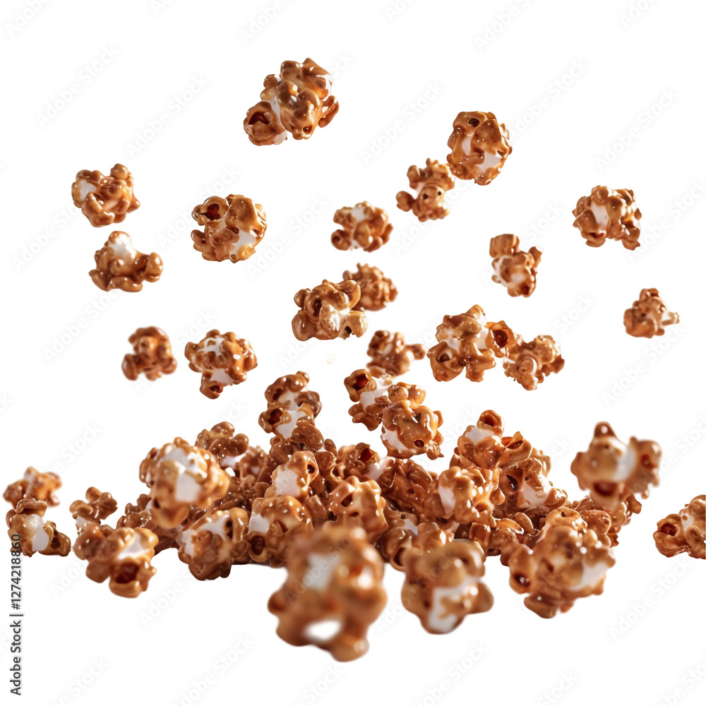 Caramel Popcorn Close-up Caramel Popcorn Close-up