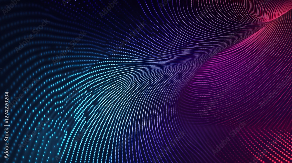 Fototapeta premium Abstract Digital Waveform Pattern Design