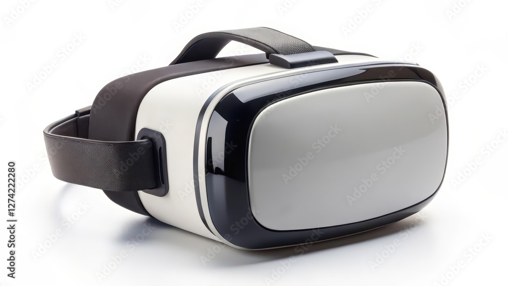 Virtual Reality Headset on White Background Virtual Reality Headset on White Background