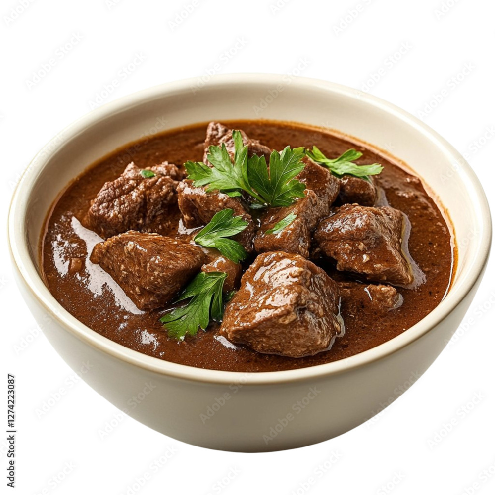 Beef stroganoff is a beef dish that originated in Russia in the 19th century, and is now popular around the world. Thinly sliced beef is cooked in a thick, savory cream sauce. Beef stroganoff is a beef dish that originated in Russia in the 19th century, and is now popular around the world. Thinly sliced beef is cooked in a thick, savory cream sauce.