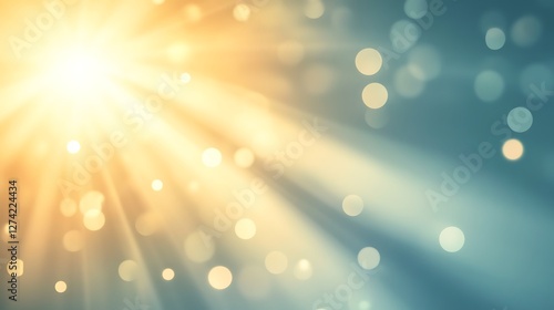 Wallpaper Mural Golden Rays Illuminate Bokeh Background Torontodigital.ca