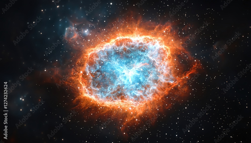 A vibrant nebula showcasing stunning colors in the depths of outer space. A vibrant nebula showcasing stunning colors in the depths of outer space.