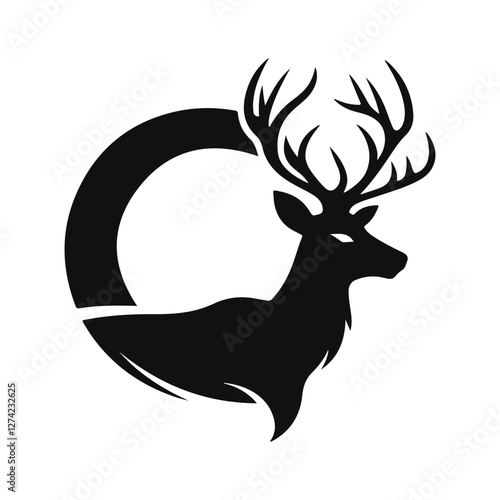 Majestic Wild Deer in Serene Forest Landscape