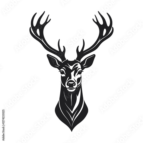 Majestic Wild Deer in Serene Forest Landscape