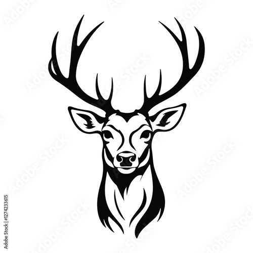 Majestic Wild Deer in Serene Forest Landscape