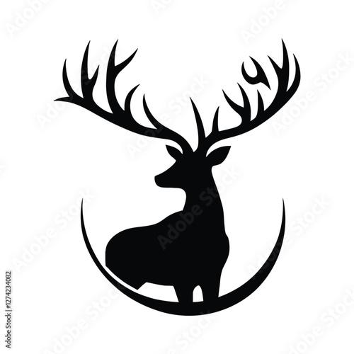 Majestic Wild Deer in Serene Forest Landscape