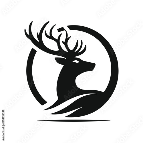Majestic Wild Deer in Serene Forest Landscape