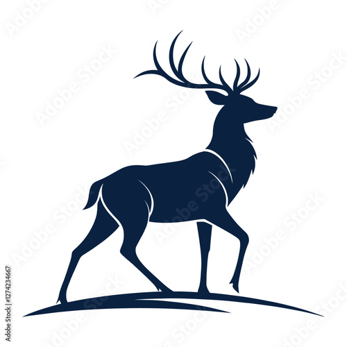 Majestic Wild Deer in Serene Forest Landscape