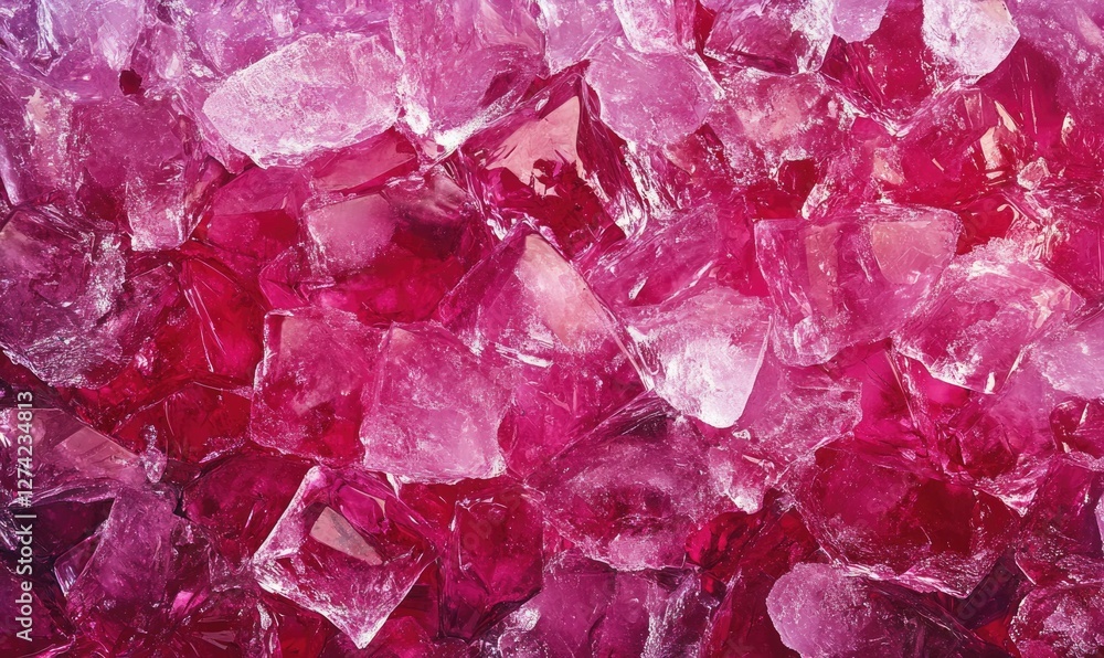 A close up of a pink stone with a lot of small pieces A close up of a pink stone with a lot of small pieces