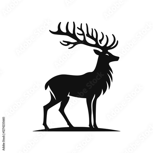Majestic Wild Deer in Serene Forest Landscape