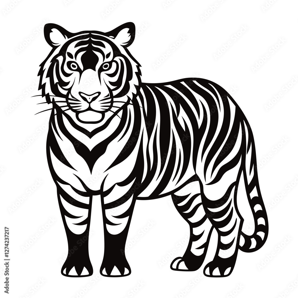 Naklejka premium bangal vector illustration