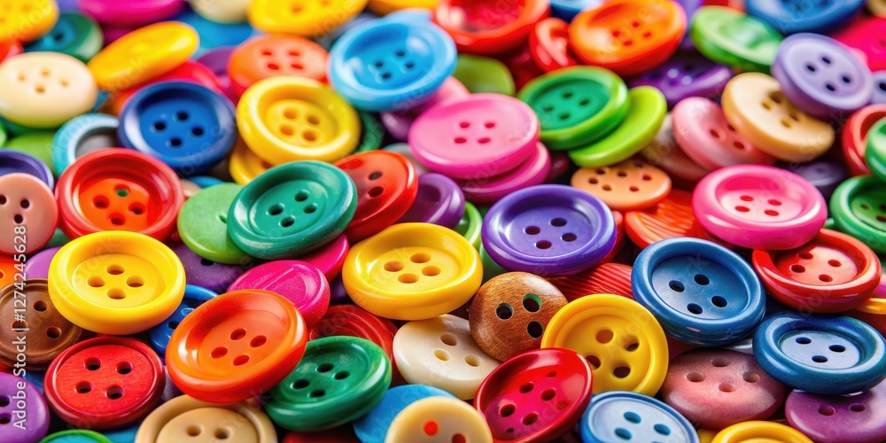 Close up shot of vibrant and colorful buttons , colorful, close up, fashion, sewing, textiles, style, accessories Close up shot of vibrant and colorful buttons , colorful, close up, fashion, sewing, textiles, style, accessories