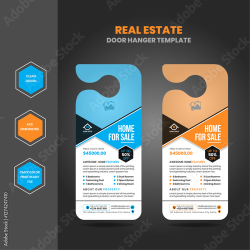 Real estate agency business door hanger