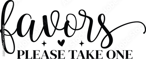 Cuadro en lienzo Favors please TAKE ONE SVG