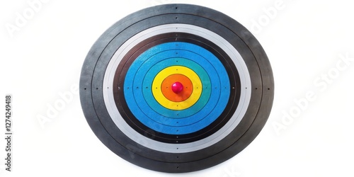 Wallpaper Mural Circular Target with Concentric Rings on White Background Torontodigital.ca