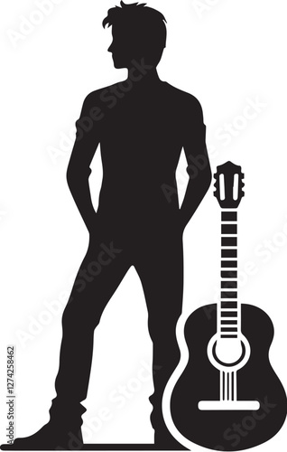 Simple vector Guitar illustration