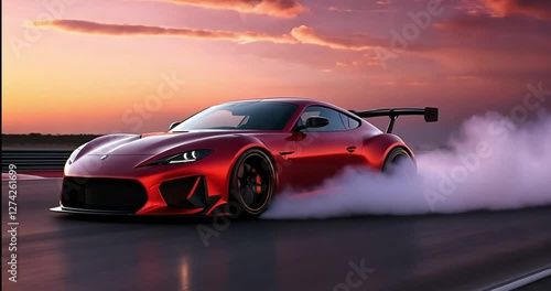 Driving Towards Dreams: Sports Car on the Highway