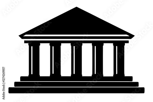 bank icon isolated on white background