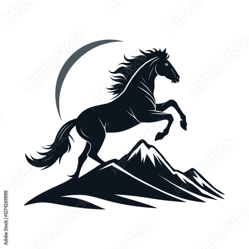 horse silhouette vector design illustration